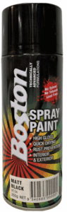 BOSTON SPRAY PAINT – SATIN WHITE 250G