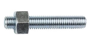 7/8 UNC X 130 LG STUD BOLT ASTM 1293-B7 C/W 2 X 2H HVY HEX NUTS PLAIN