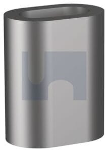 NICKEL PLATE WIRE ROPE HAND FERRULES 5MM