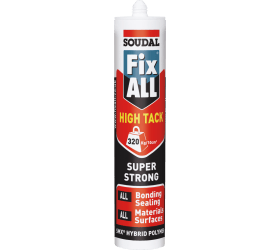 SOUDAL FIXALL HIGH TACK WHITE 290ML CTG