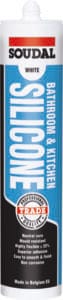 SOUDAL BATHROOM & KITCHEN SILICONE WHITE 300ML