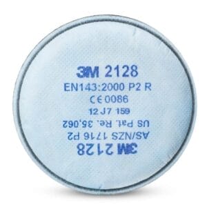 SAFETY MASK FILTERS PACK 2 (3M 2128) SUITABLE FOR HALF FACE RESP 6200