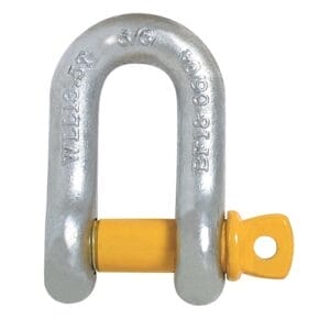 SHACKLE D 11MM 1.5T 13MM PIN ( RATED )