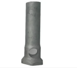 FERRULE WITH FOOT GALV M24 X 96MM