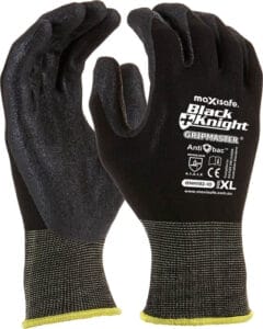 BLACK KNIGHT NYLON GLOVE NITRILE COATED – XL