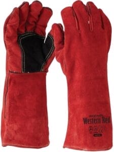 SAFETY GLOVES WELDING RED KEVLAR