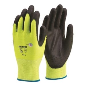 SAFETY GLOVES FRONTIER CUT5 FLURO YELLOW L