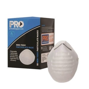 SAFETY DISP RESPIRATOR NON TOXIC DUST MASK (BOX OF 50)