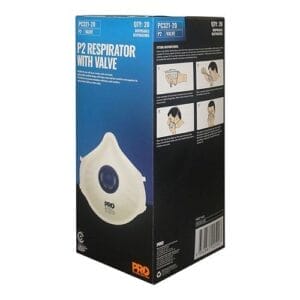 SAFETY DISP  RESPIRATOR P2 WITH VALVE (BOX OF 12)