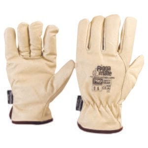 SAFETY RIGGERS GLOVE PIG GRAIN SIZE L BEIGE