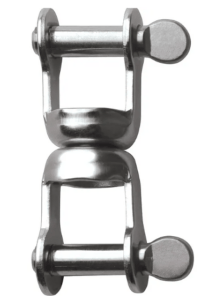 STAINLESS STEEL 316 SWIVEL SHACKLE 1/4 PIN